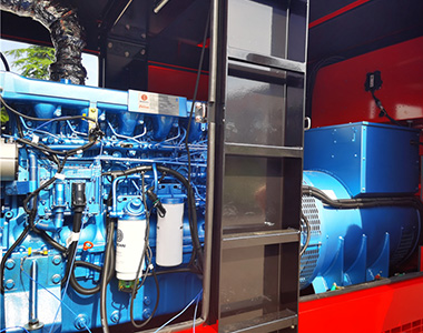 德科400KW/400V發(fā)電機應用于國內某租賃項目