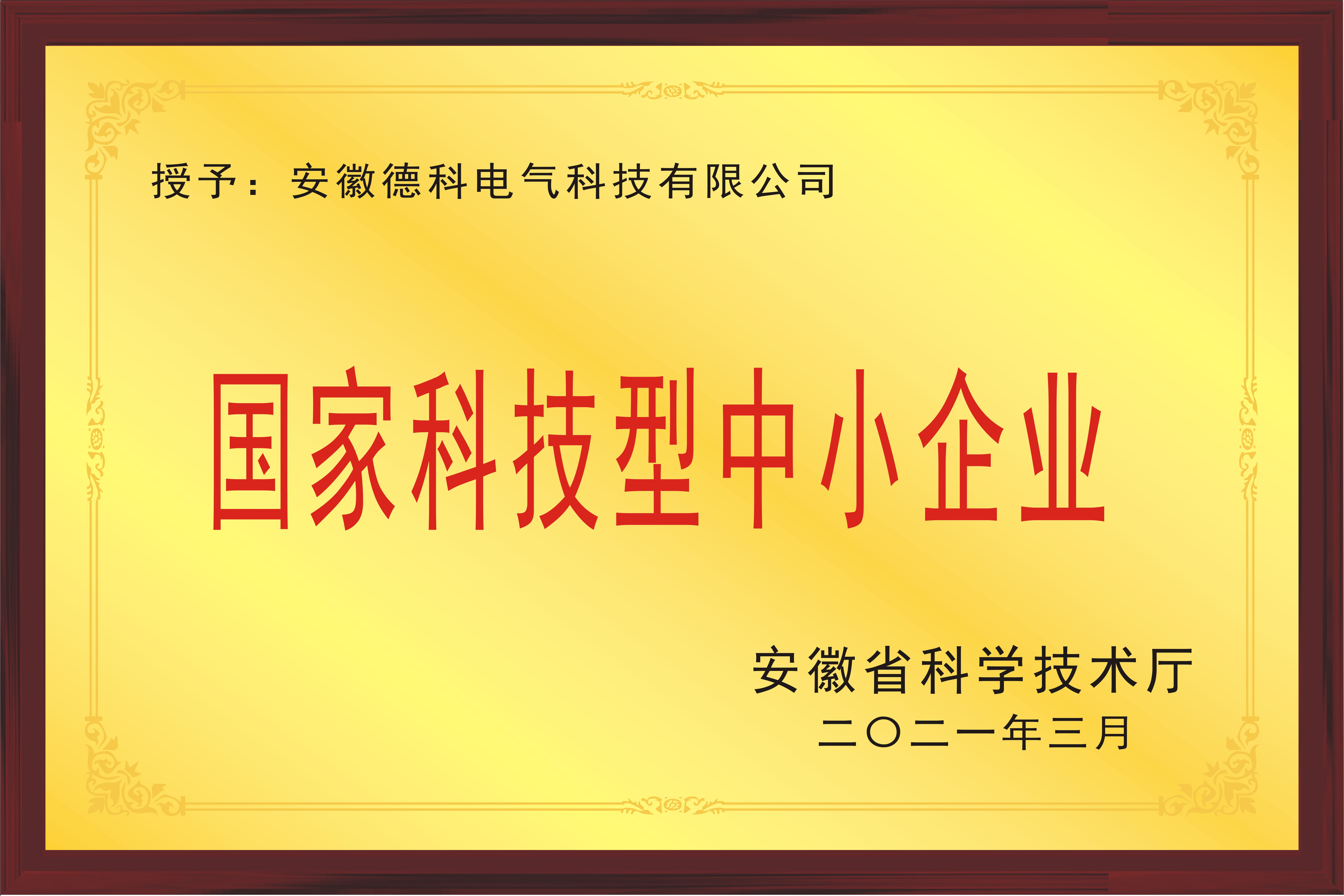 國家科技型中小企業(yè)